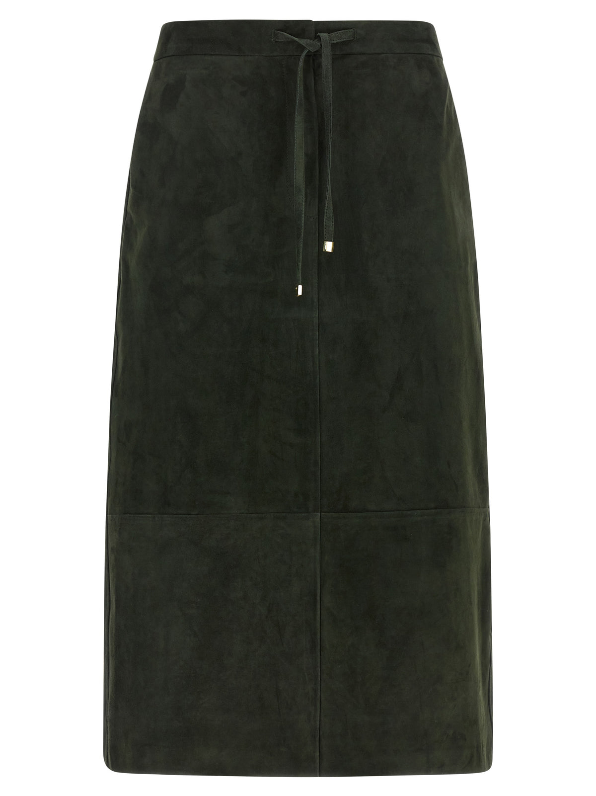 Jupe midi 'S Max Mara en cuir d'agneau bicolore