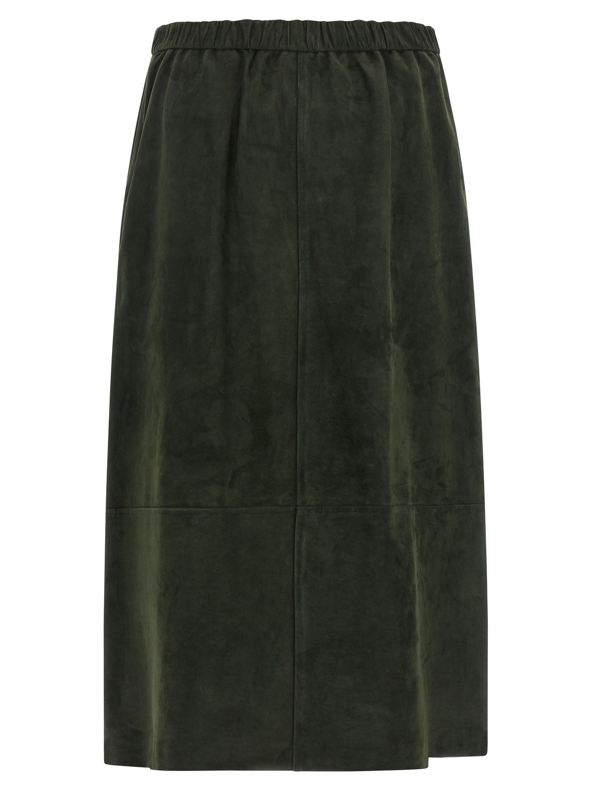 Jupe midi 'S Max Mara en cuir d'agneau bicolore