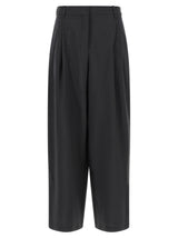 'S Max Mara Gray Wool Dress Pants - SmmTaro Model
