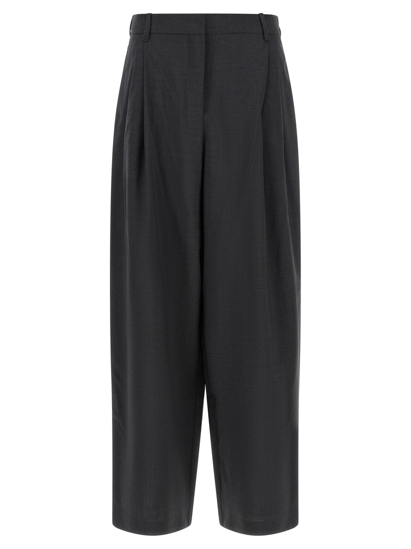 'S Max Mara Gray Wool Dress Pants - SmmTaro Model