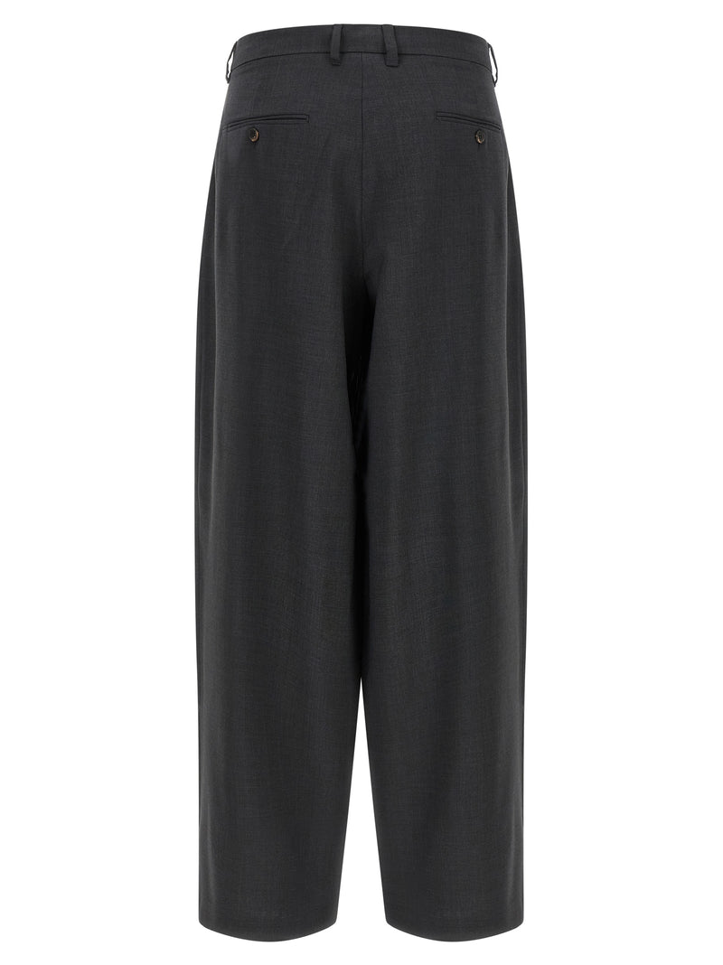 'S Max Mara Gray Wool Dress Pants - SmmTaro Model