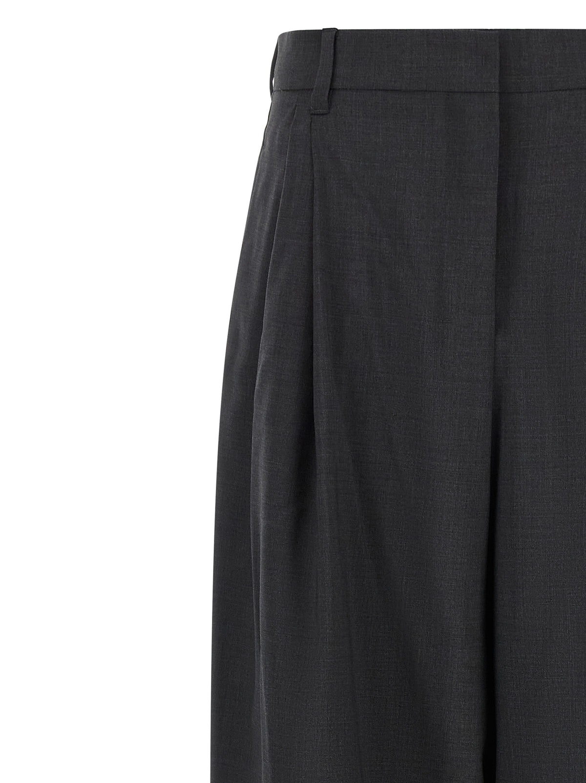 'S Max Mara Gray Wool Dress Pants - SmmTaro Model