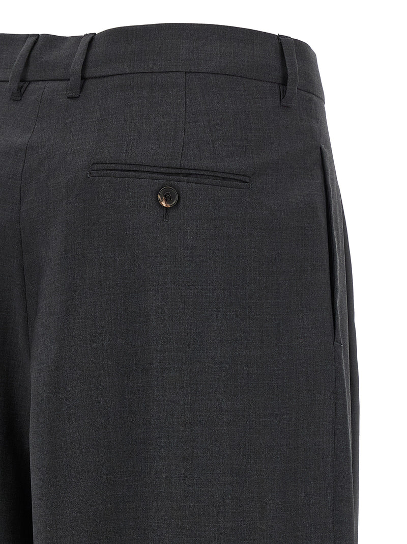 'S Max Mara Gray Wool Dress Pants - SmmTaro Model