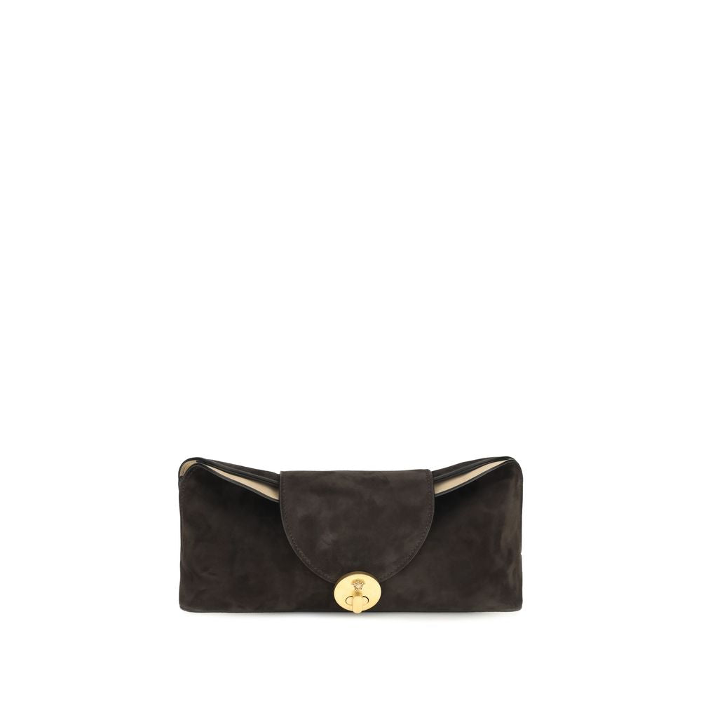 Versace Brown Calf Leather Bos Taurus Shoulder Bag