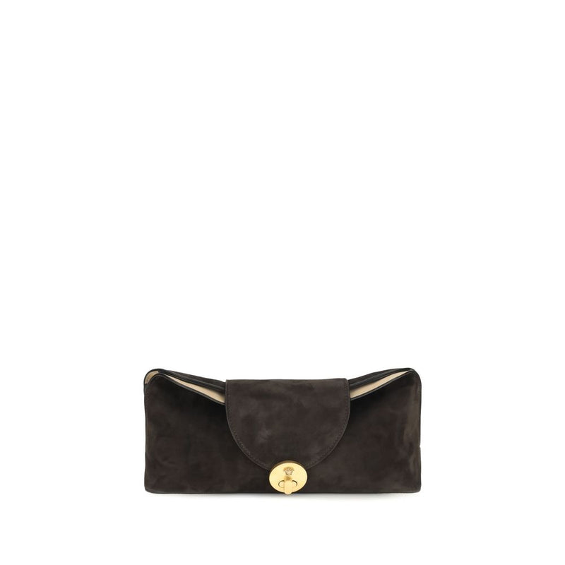 Versace Brown Calf Leather Bos Taurus Shoulder Bag