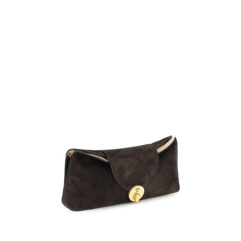 Versace Brown Calf Leather Bos Taurus Shoulder Bag