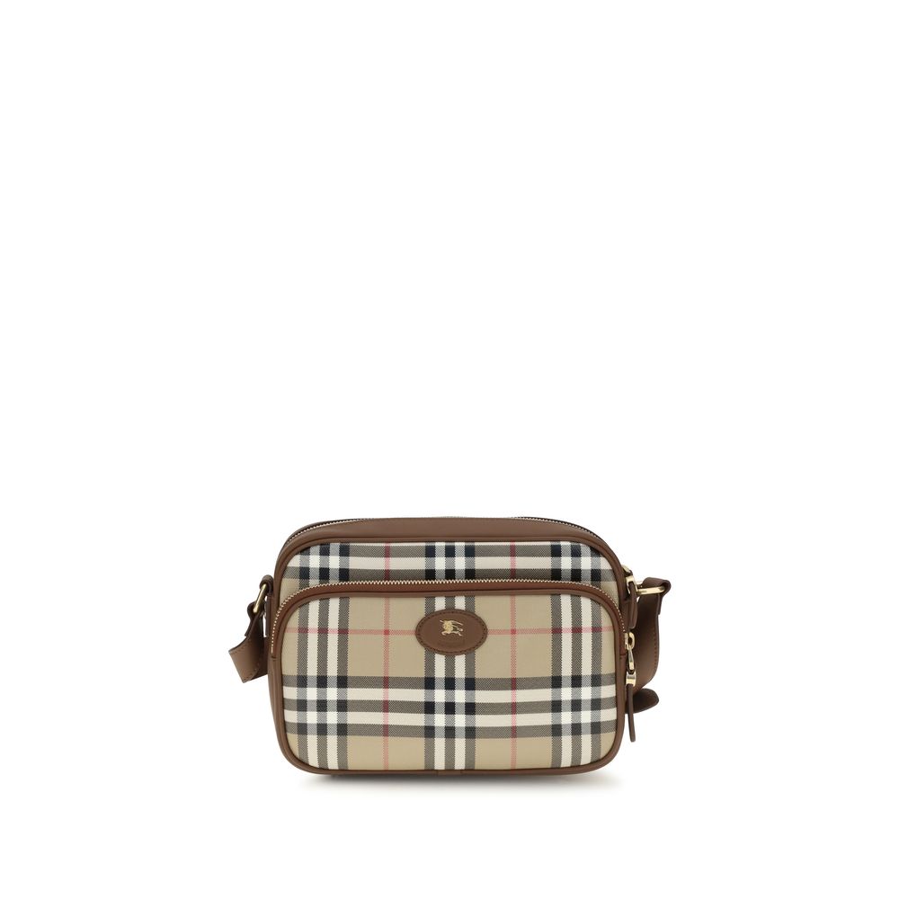 Sac à bandoulière en coton beige Burberry