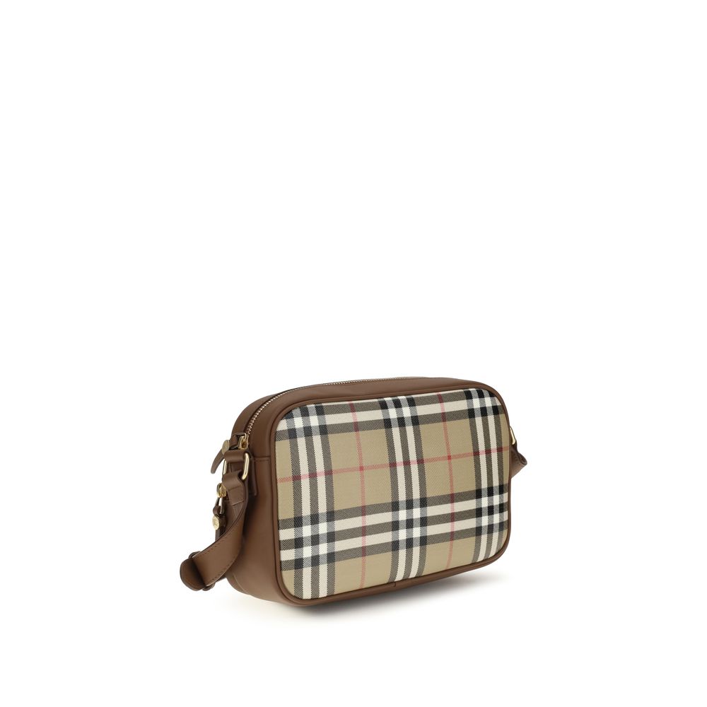 Sac à bandoulière en coton beige Burberry