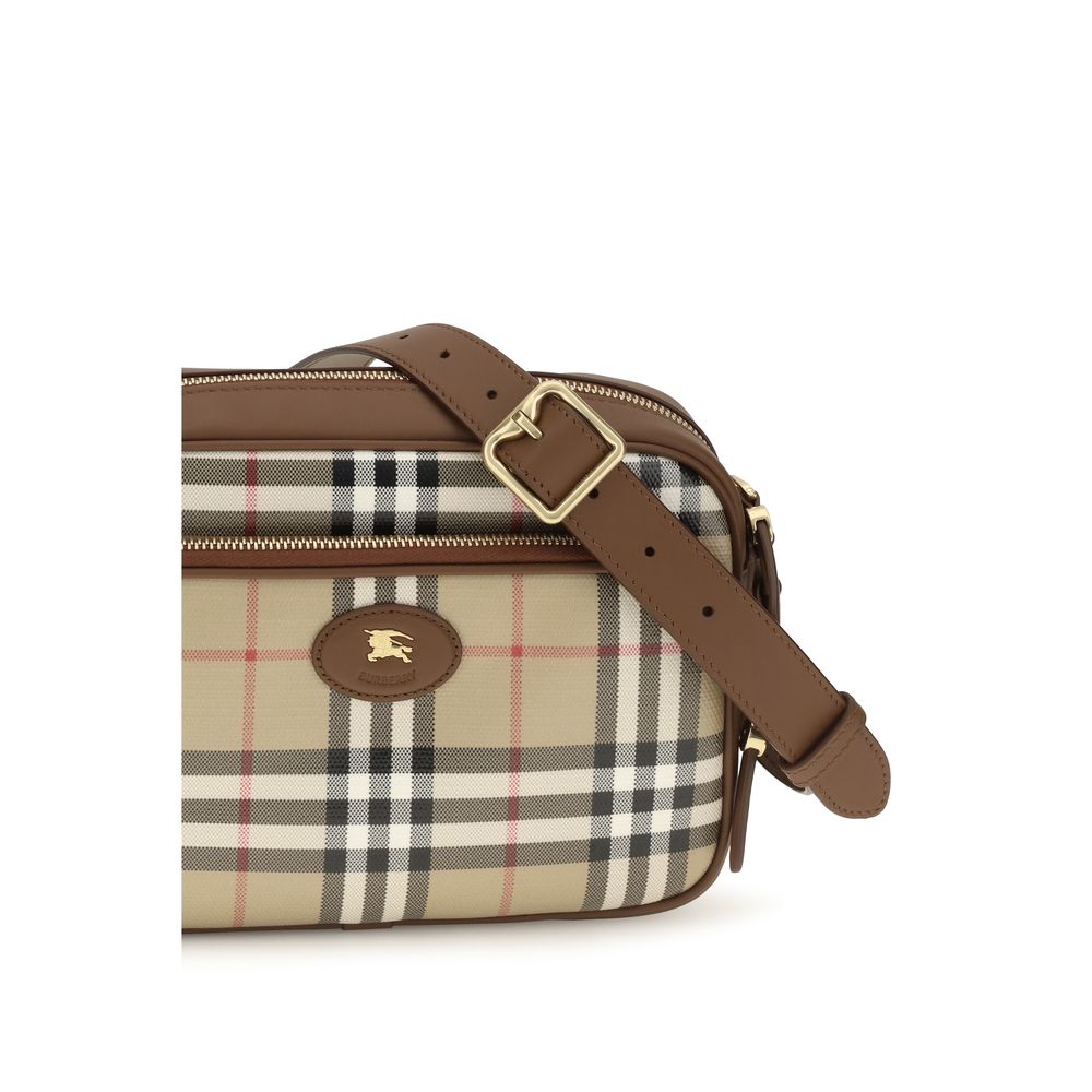 Sac à bandoulière en coton beige Burberry