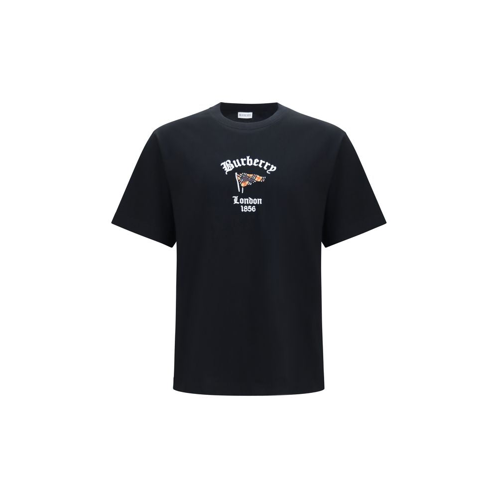 Burberry Black Cotton T-Shirt - Iconic Style and Comfort