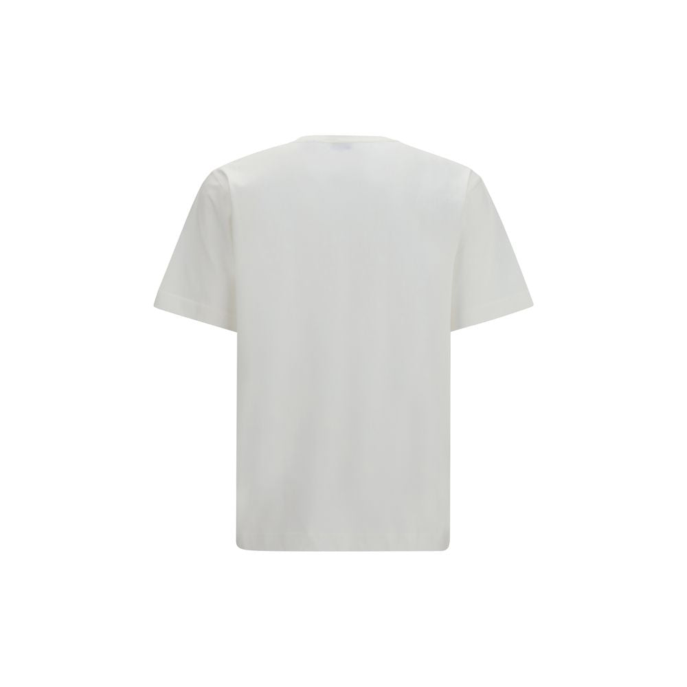T-Shirt en Coton Blanc Burberry - Modèle Check