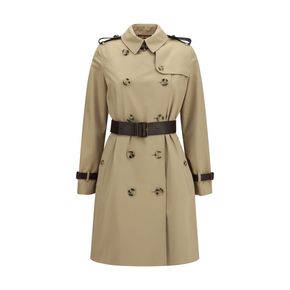 Burberry Kensington Beige Cotton Trench Coat for Women