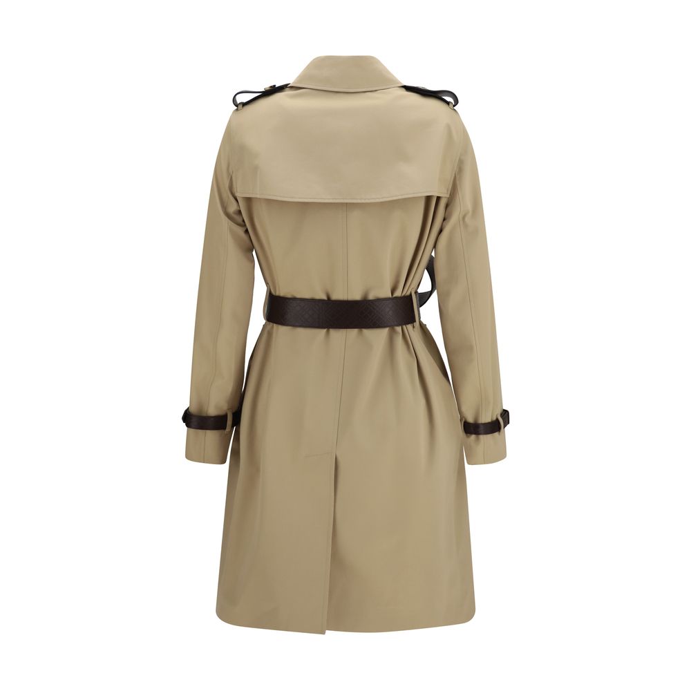 Burberry Kensington Beige Cotton Trench Coat for Women