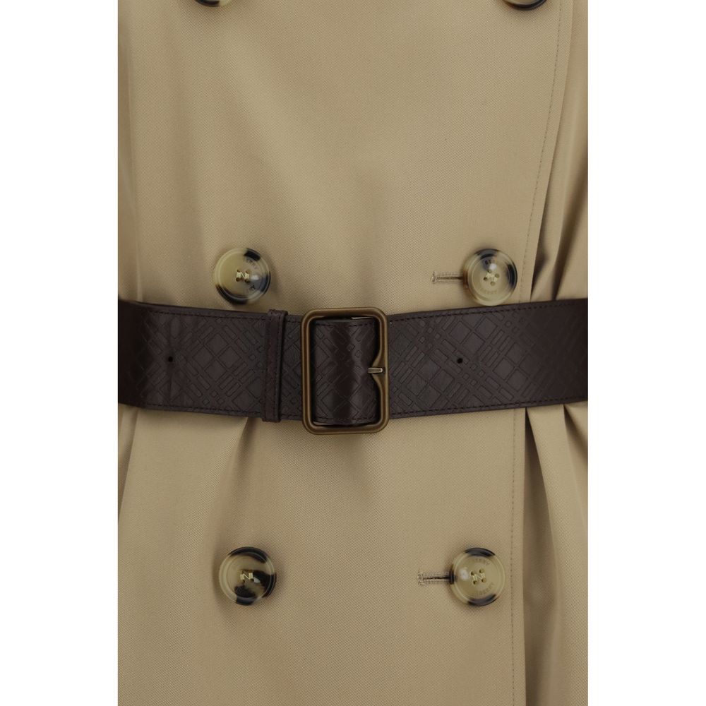 Burberry Kensington Beige Cotton Trench Coat for Women