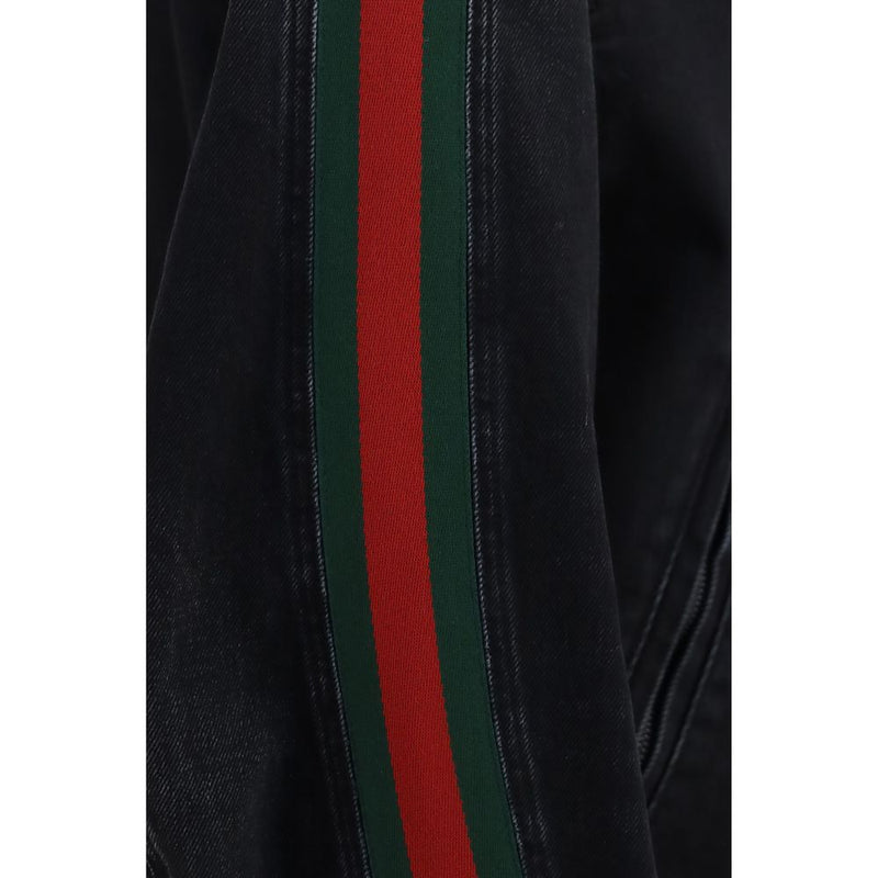 Gucci Black Cotton Biker Jacket - AW26