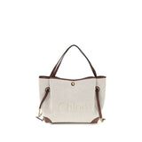 Chloé Beige Cotton Clover Tote Bag