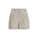 Moncler Beige Polyamide Bermuda Shorts for Women