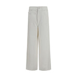 Brunello Cucinelli Beige High-Rise Palazzo Jeans for Women