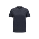Brunello Cucinelli Gray Cotton T-Shirt for Women