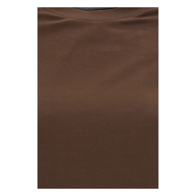 Brunello Cucinelli Brown Elastane T-Shirt for Women
