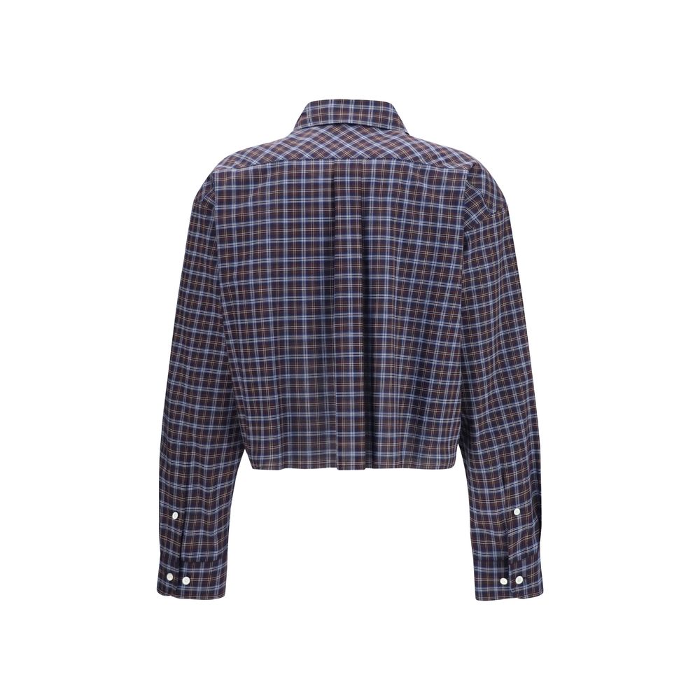 Miu Miu Multicolor Cotton Pattern Shirt - AW26 Collection