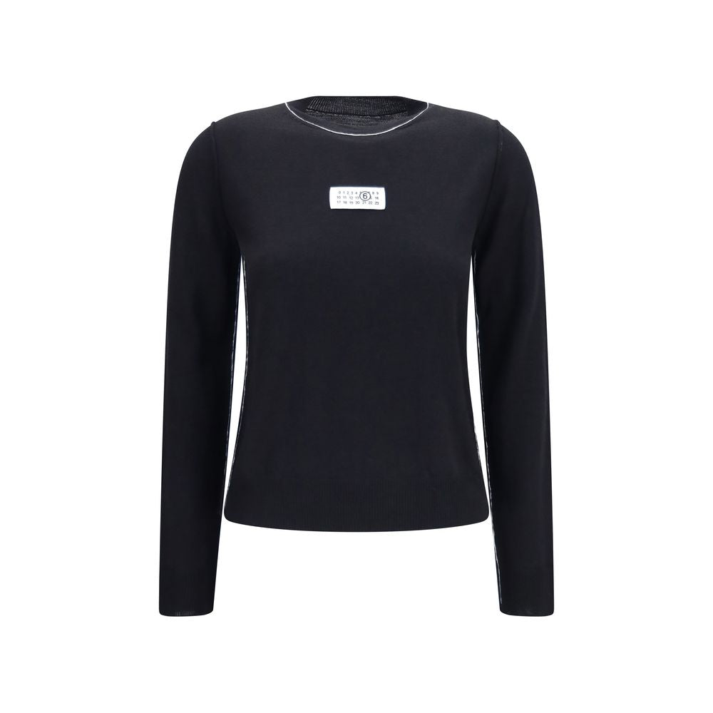 MM6 Black Wool Oves Aries Sportswear T-Shirt