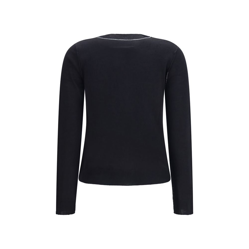 MM6 Black Wool Oves Aries Sportswear T-Shirt