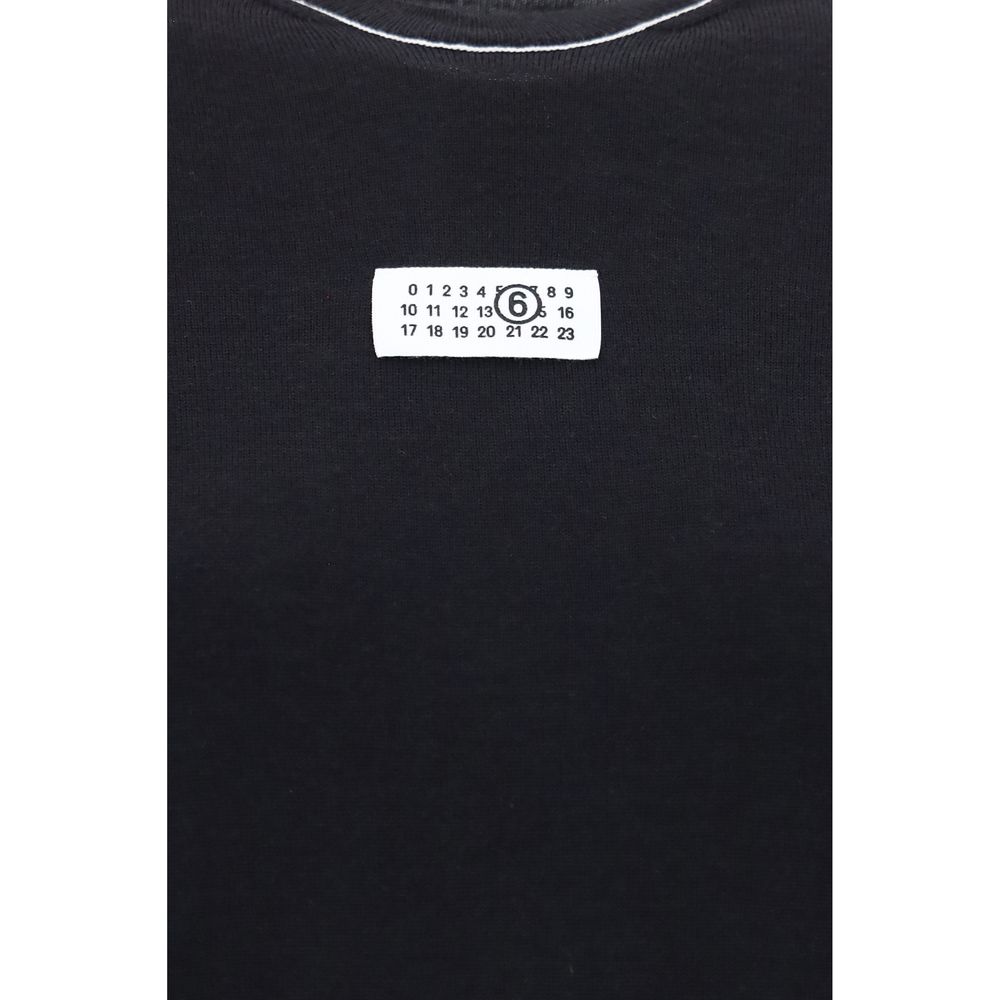MM6 Black Wool Oves Aries Sportswear T-Shirt