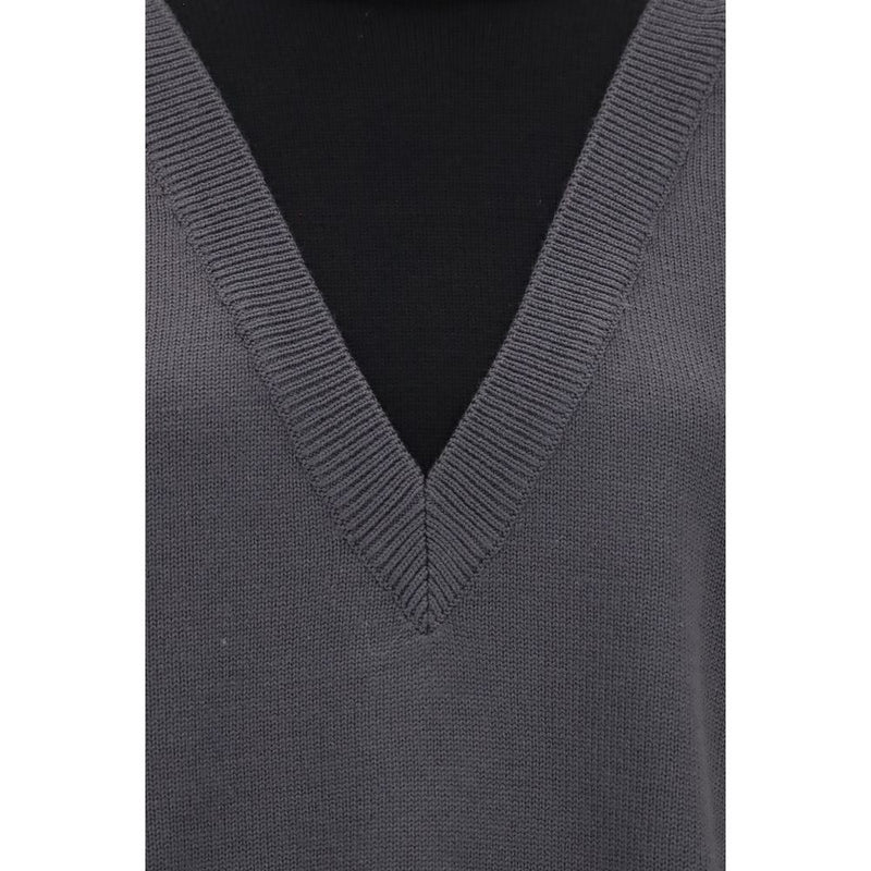 MM6 Black Wool Oves Aries Sweatshirt - Contemporary Style