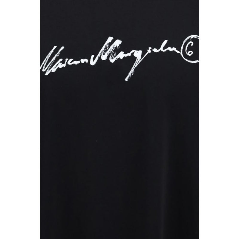 MM6 Black Cotton T-Shirt - Contemporary Style