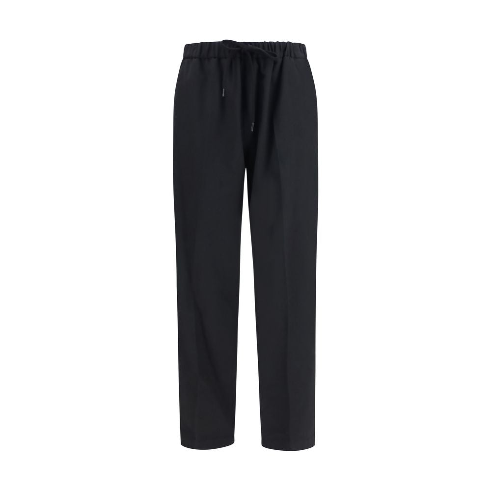 Pantalon Casual Noir en Polyester MM6 Maison Margiela