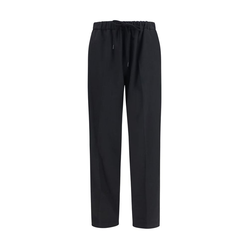 Pantalon Casual Noir en Polyester MM6 Maison Margiela