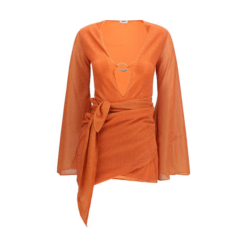 Oséree Lumière Pareo Dress in Orange - Elegant Casual Wear