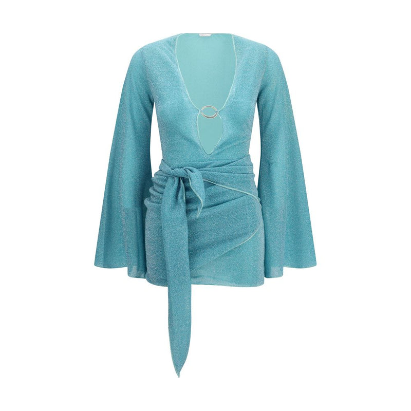 Oséree Lumière Pareo Blue Cocktail Dress