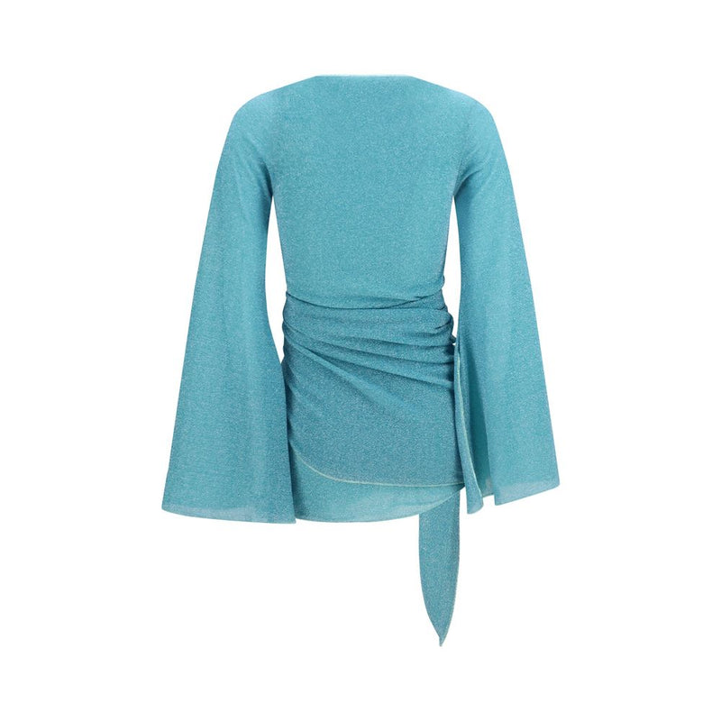 Oséree Lumière Pareo Blue Cocktail Dress
