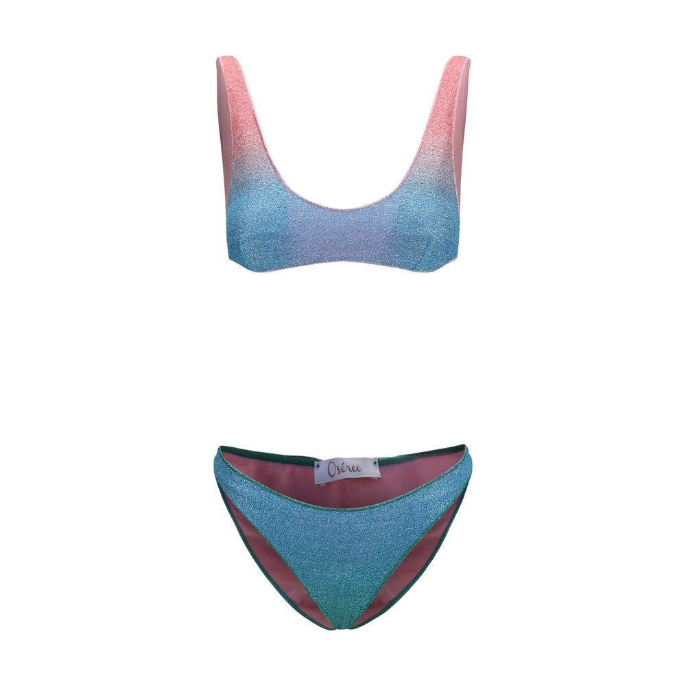 Oséree Lumière Sporty Set Candy Bikini in Blue