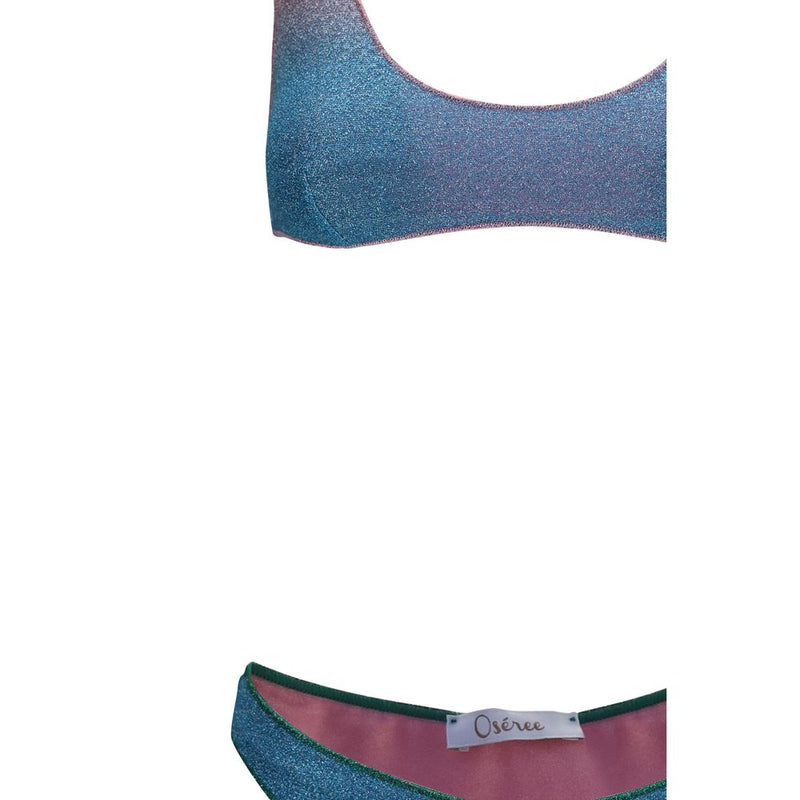 Oséree Lumière Sporty Set Candy Bikini in Blue
