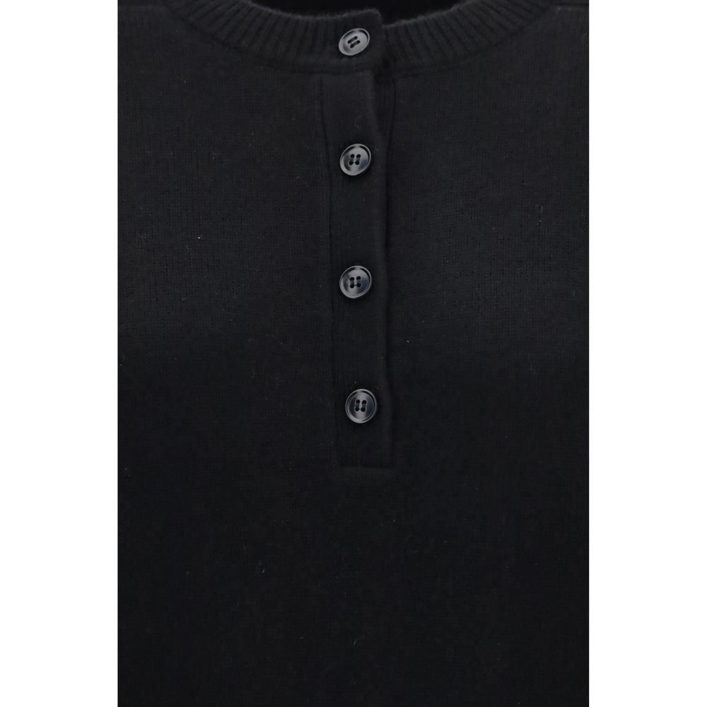 Loulou De Saison Malo Black Cashmere Sweatshirt