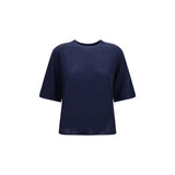 Loulou De Saison Nala Blue Cashmere T-Shirt
