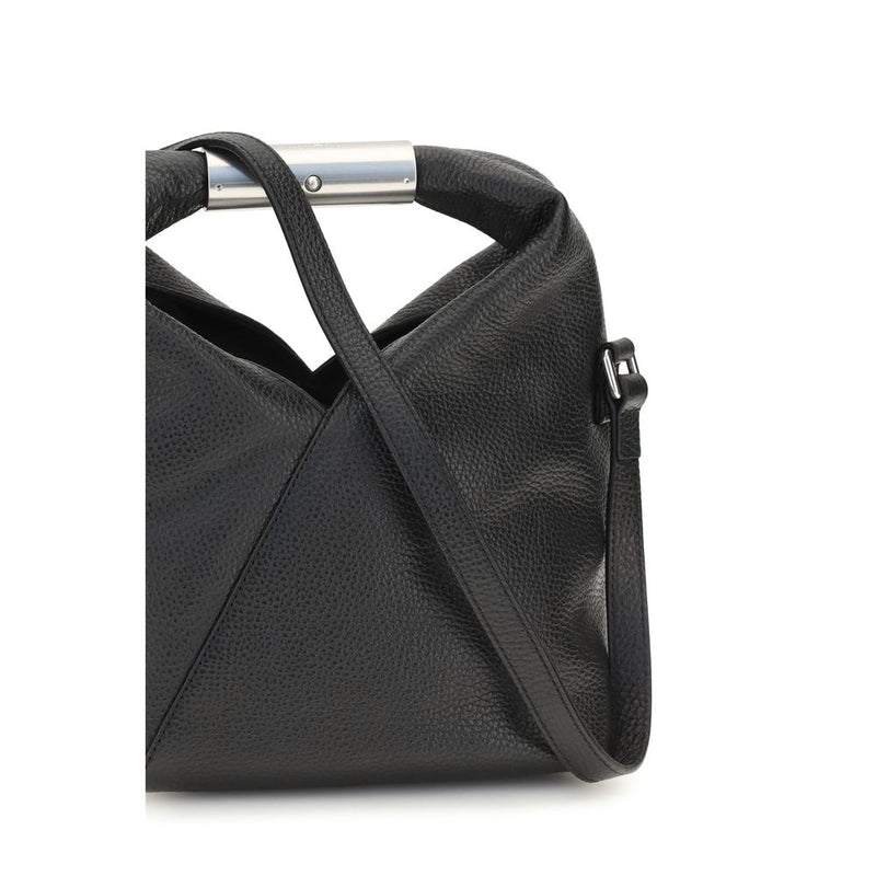 MM6 Black Calf Leather Bos Taurus Shoulder Bag