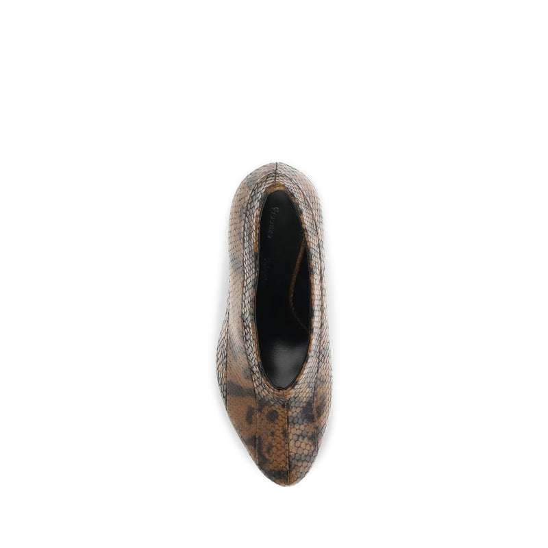 Proenza Schouler Brown Calf Leather Bos Taurus High Heel Pumps