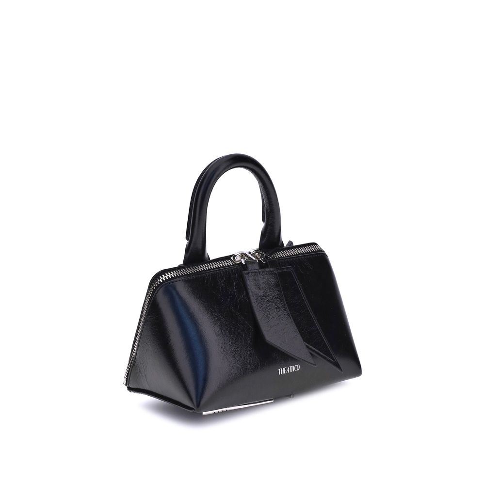 The Attico Black Calf Leather Bos Taurus Shoulder Bag