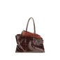 The Attico Bordeaux Calf Leather Bos Taurus Shoulder Bag