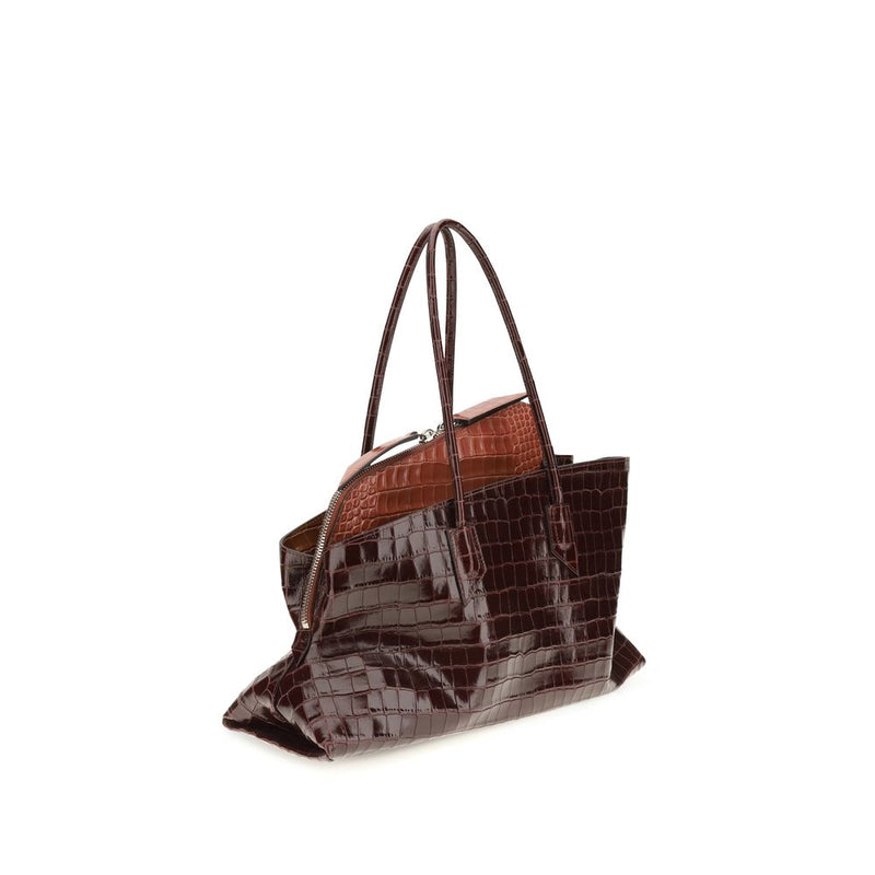 The Attico Bordeaux Calf Leather Bos Taurus Shoulder Bag