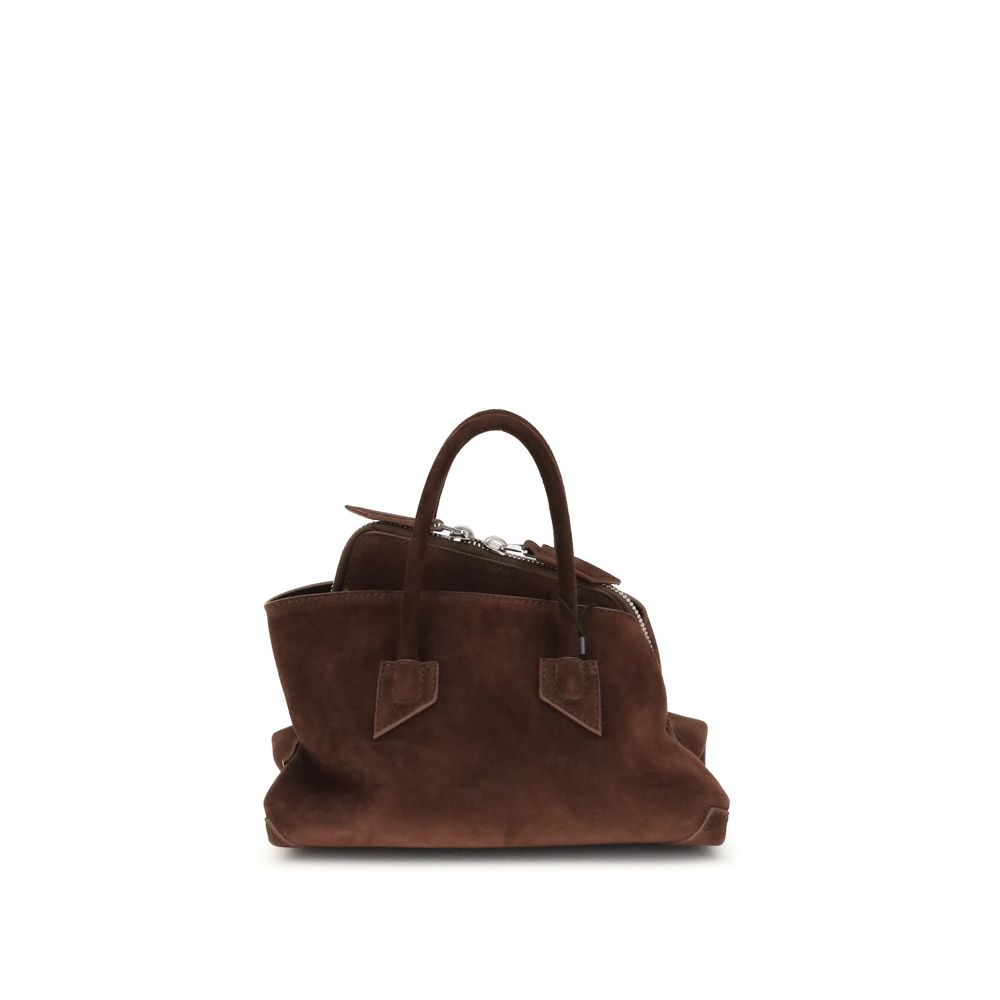 The Attico Brown Calf Leather Bos Taurus Shoulder Bag
