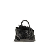The Attico Black Calf Leather Bos Taurus Handbag