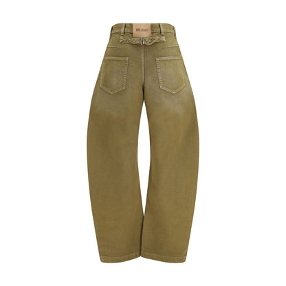 The Attico Brown Cotton Jeans Denim