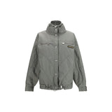 The Attico Gray Cotton Bomber Jacket for Women
