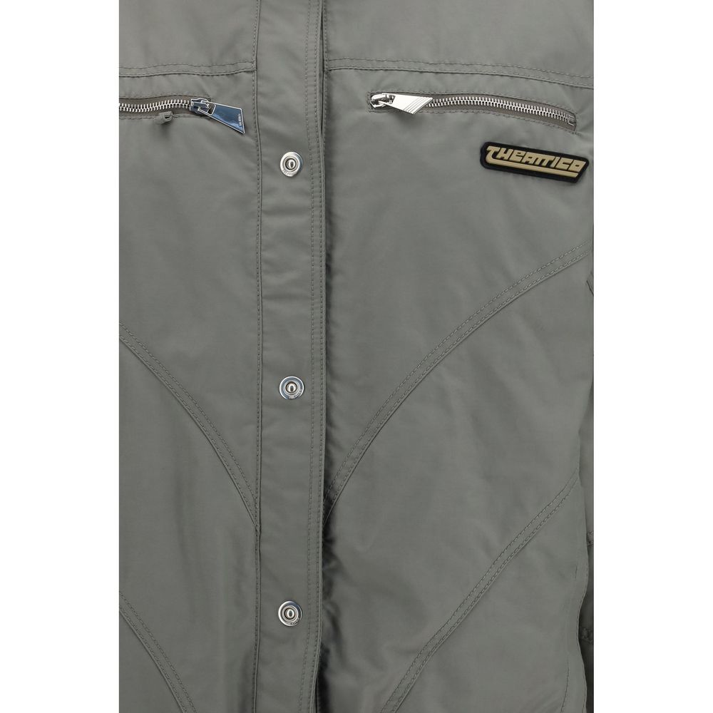 The Attico Gray Cotton Bomber Jacket for Women