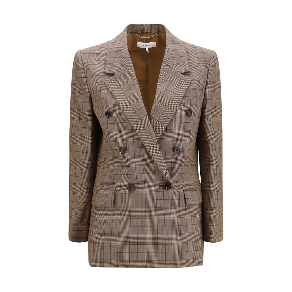Chloé Beige Wool Oves Aries Blazer - Élégance intemporelle